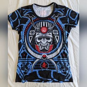 InknBurn Run or Die Warrior women's Tech shirt size M